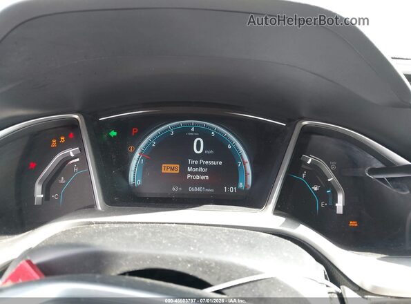 2HGFC2F75JH543232 2018 HONDA CIVIC White უკანა სავარძლების ხედი