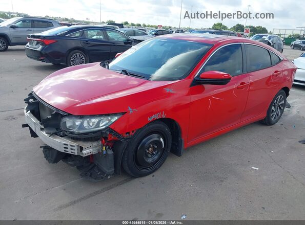 2HGFC2F75JH570124 2018 HONDA CIVIC Red Передня ліва чверть