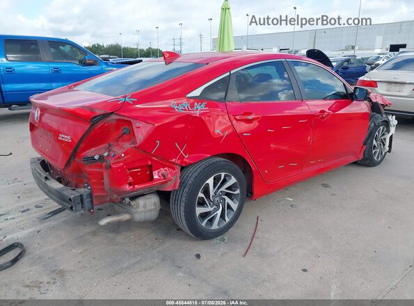 2HGFC2F75JH570124 2018 HONDA CIVIC Red Задня права чверть