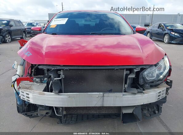 2HGFC2F75JH570124 2018 HONDA CIVIC Red Вид задньої частини салону