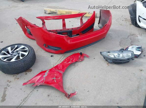 2HGFC2F75JH570124 2018 HONDA CIVIC Red Вид щитка приладів