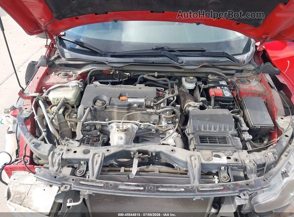 2HGFC2F75JH570124 2018 HONDA CIVIC Red Вид ззаду