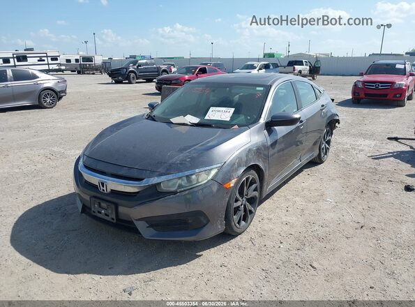 2HGFC2F75JH576859 2018 HONDA CIVIC Gray Передня ліва чверть