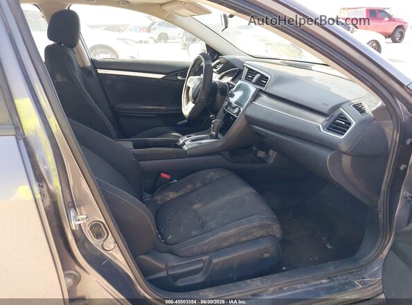 2HGFC2F75JH576859 2018 HONDA CIVIC Gray Вид салону спереду