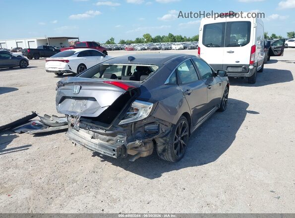 2HGFC2F75JH576859 2018 HONDA CIVIC Gray Задня права чверть