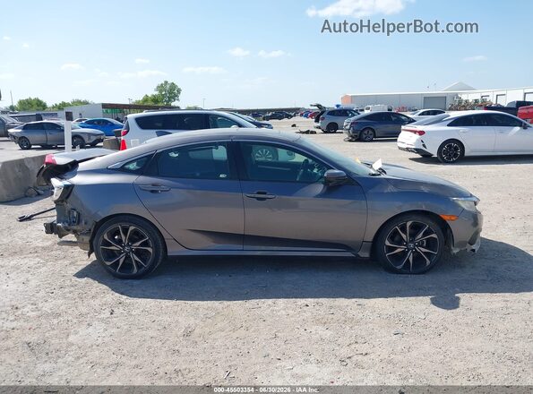 2HGFC2F75JH576859 2018 HONDA CIVIC Gray Панорамний вид салону 360°