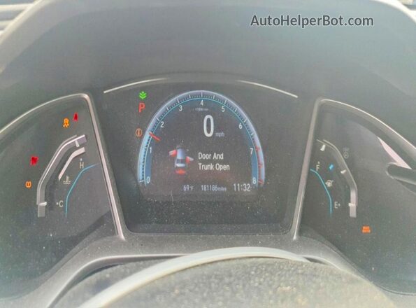 2HGFC2F76GH504335 2016 HONDA CIVIC Gray Սարքավորումների վահանակի տեսք