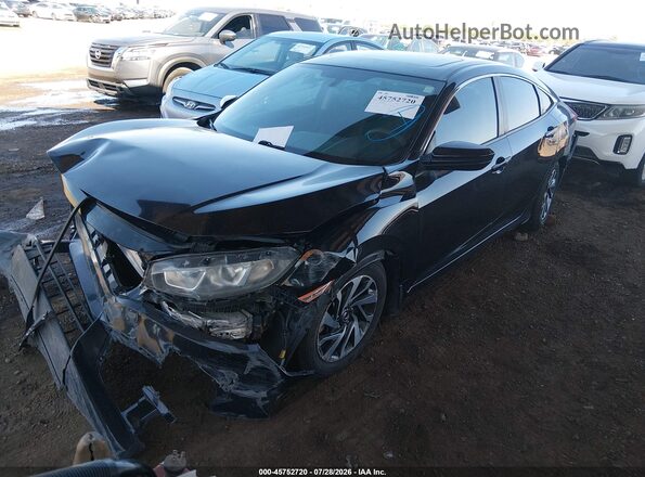 2HGFC2F76GH505534 2016 HONDA CIVIC Black Front left