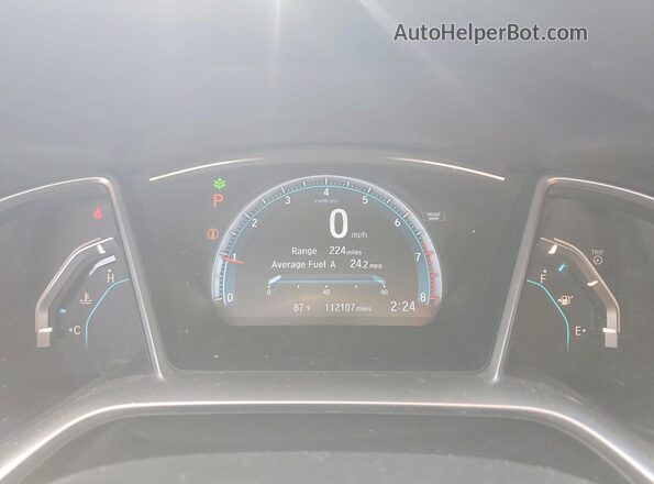 2HGFC2F76GH554524 2016 HONDA CIVIC Gray Vista del cuadro de instrumentos