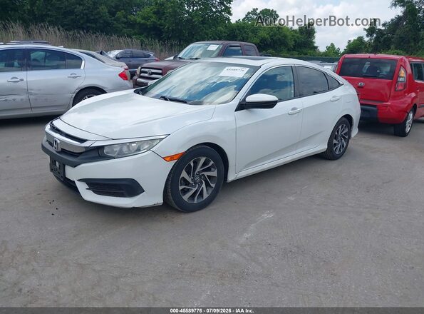 2HGFC2F76HH519550 2017 HONDA CIVIC White Առջևի ձախ երեք քառորդ տեսարան