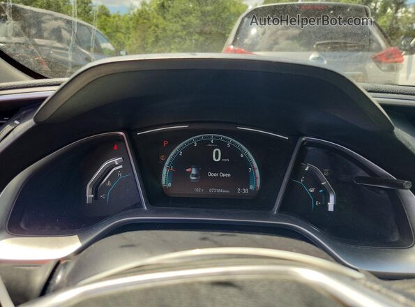 2HGFC2F76HH531942 2017 HONDA CIVIC Black Instrument cluster view