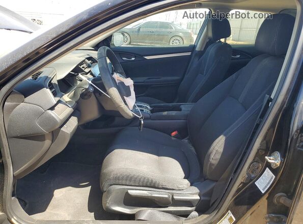 2HGFC2F76HH556436 2017 HONDA CIVIC Black წინა სალონის ხედი