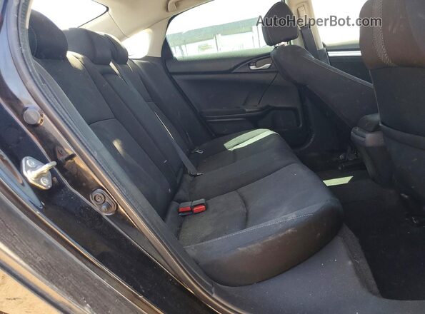 2HGFC2F76HH556436 2017 HONDA CIVIC Black უკანა სავარძლების ხედი