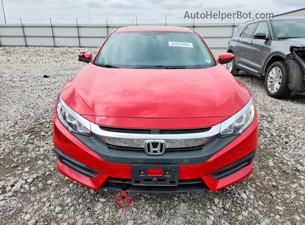 2HGFC2F76JH527654 2018 HONDA CIVIC Red Vista frontal