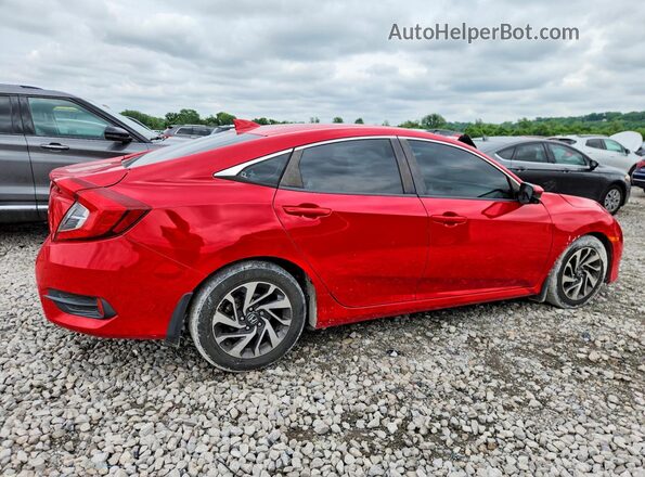 2HGFC2F76JH527654 2018 HONDA CIVIC Red Trasero derecho