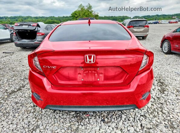 2HGFC2F76JH527654 2018 HONDA CIVIC Red Vista trasera