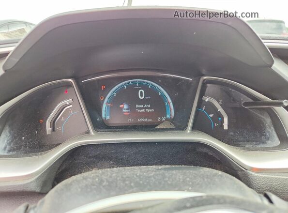 2HGFC2F76JH527654 2018 HONDA CIVIC Red Vista del cuadro de instrumentos