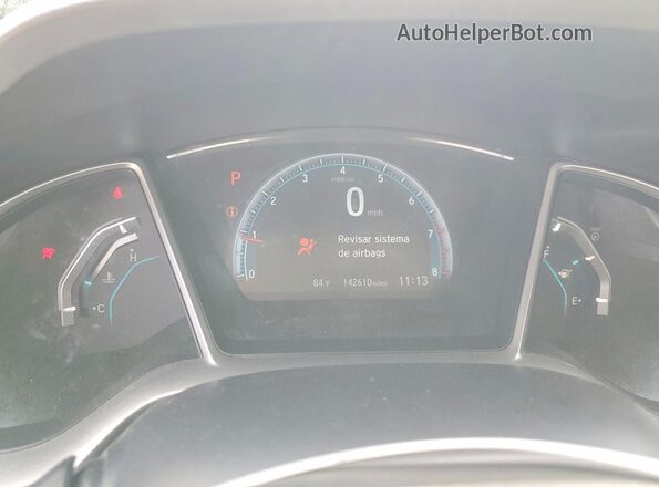 2HGFC2F76JH536788 2018 HONDA CIVIC Charcoal Vista del cuadro de instrumentos