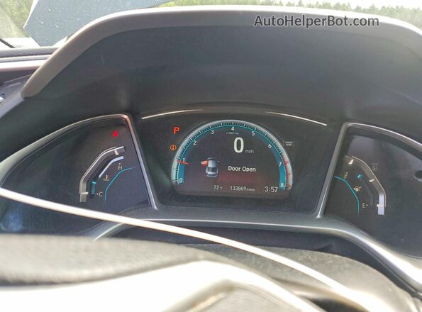 2HGFC2F76JH541814 2018 HONDA CIVIC Black Vista del cuadro de instrumentos