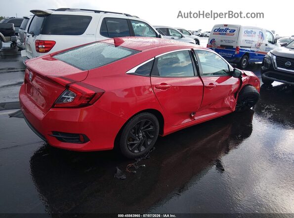 2HGFC2F76JH611134 2018 HONDA CIVIC Красный Задняя правая четверть