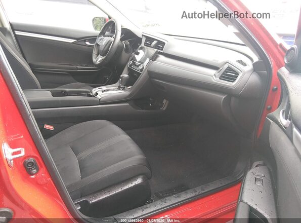 2HGFC2F76JH611134 2018 HONDA CIVIC Красный Вид салона спереди