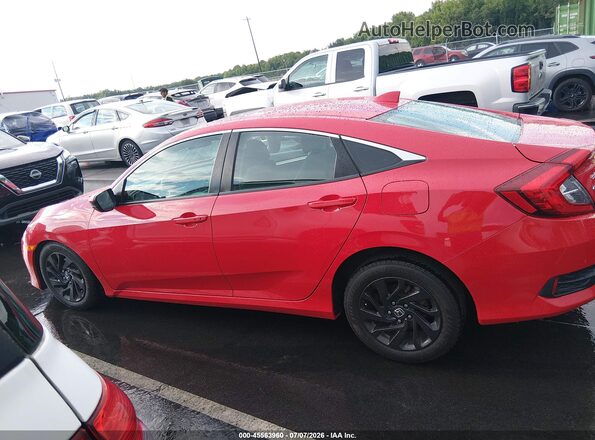 2HGFC2F76JH611134 2018 HONDA CIVIC Красный Панорамный вид салона 360°
