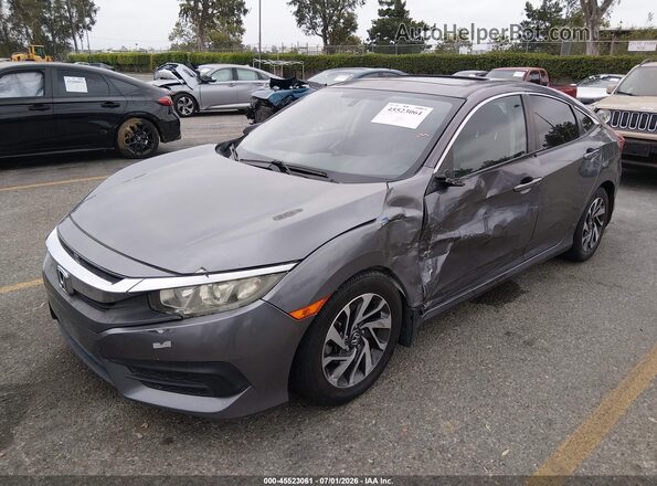 2HGFC2F77GH542026 2016 HONDA CIVIC Gray Vista tres cuartos delantera izquierda