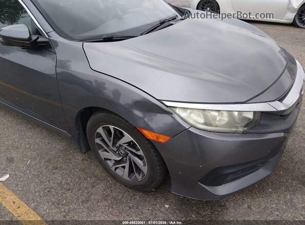 2HGFC2F77GH542026 2016 HONDA CIVIC Gray Vista del cuadro de instrumentos