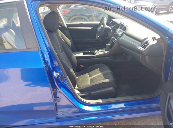 2HGFC2F77GH565631 2016 HONDA CIVIC Blue Widok wnętrza z przodu