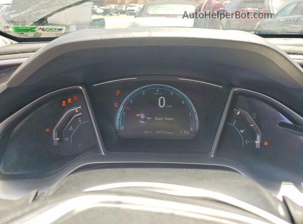 2HGFC2F77HH508167 2017 HONDA CIVIC Black ხელსაწყოთა პანელის ხედი