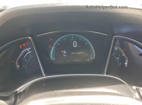 2HGFC2F77JH527047 2018 HONDA CIVIC White Vista del cuadro de instrumentos