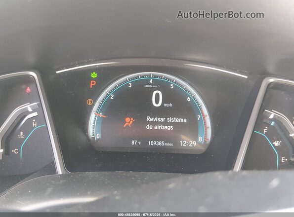 2HGFC2F77JH533205 2018 HONDA CIVIC White Вид задніх сидінь