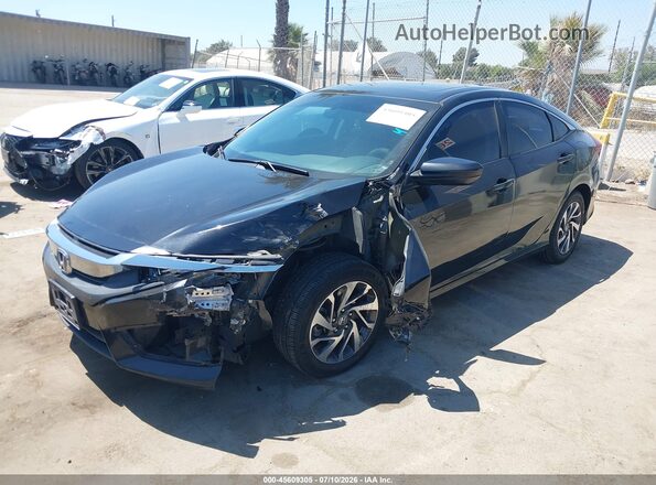 2HGFC2F77JH565281 2018 HONDA CIVIC Black Vista tres cuartos delantera izquierda