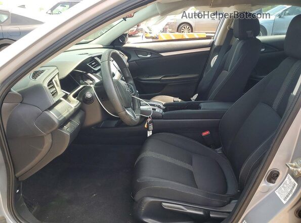 2HGFC2F77JH580573 2018 HONDA CIVIC Silver წინა სალონის ხედი
