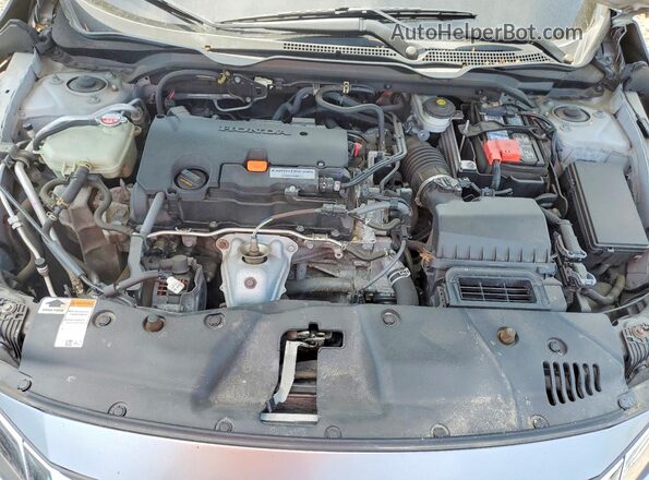 2HGFC2F77JH580573 2018 HONDA CIVIC Silver უკანა სალონის ხედი