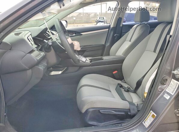2HGFC2F77JH608873 2018 HONDA CIVIC Gray Widok wnętrza z przodu