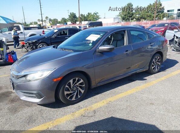 2HGFC2F78GH547610 2016 HONDA CIVIC Gray Front left