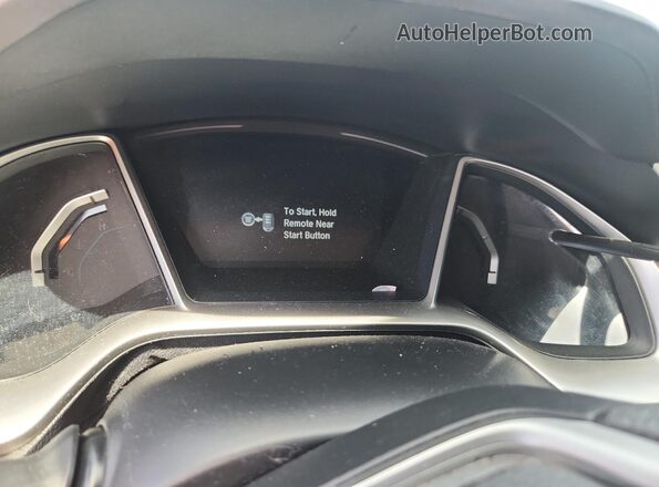 2HGFC2F78HH521607 2017 HONDA CIVIC Red Instrument cluster view