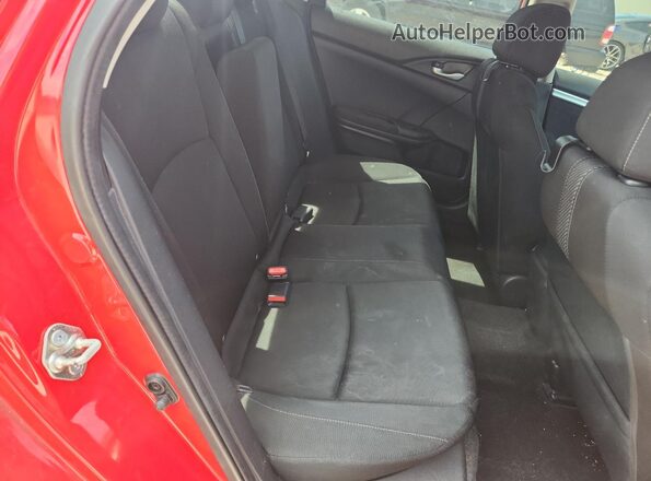 2HGFC2F78HH521607 2017 HONDA CIVIC Red Rear seats view
