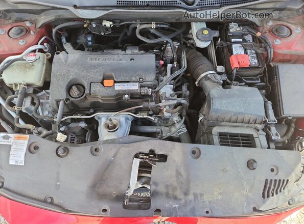 2HGFC2F78HH521607 2017 HONDA CIVIC Red Rear interior view
