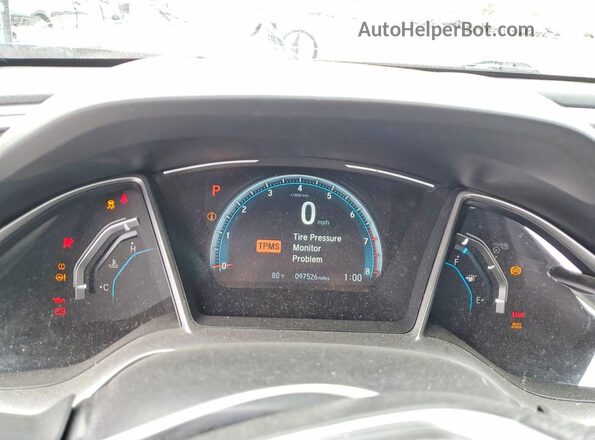 2HGFC2F78HH535118 2017 HONDA CIVIC Blue Vista del cuadro de instrumentos