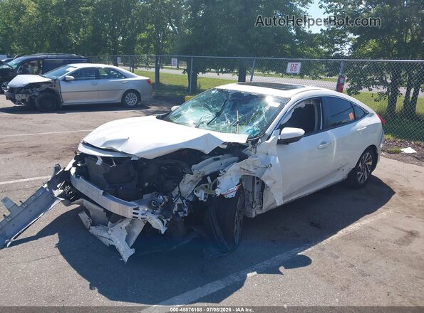 2HGFC2F78JH546528 2018 HONDA CIVIC Белый Передняя левая четверть