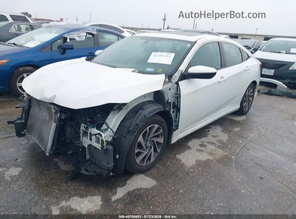 2HGFC2F78JH554385 2018 HONDA CIVIC Белый Передняя левая четверть