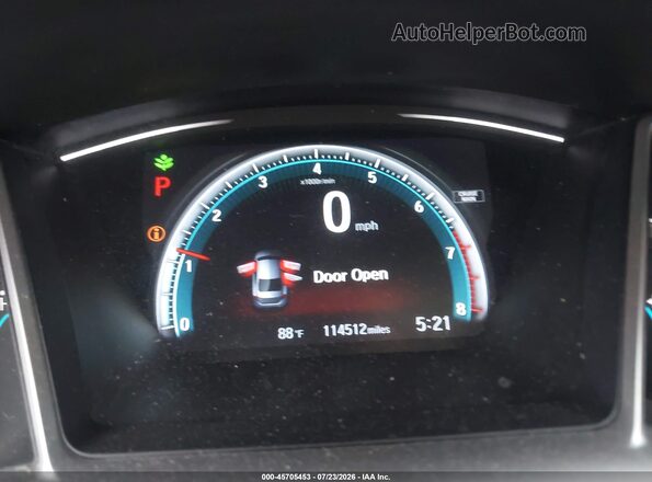 2HGFC2F78JH554385 2018 HONDA CIVIC Белый Вид задних сидений