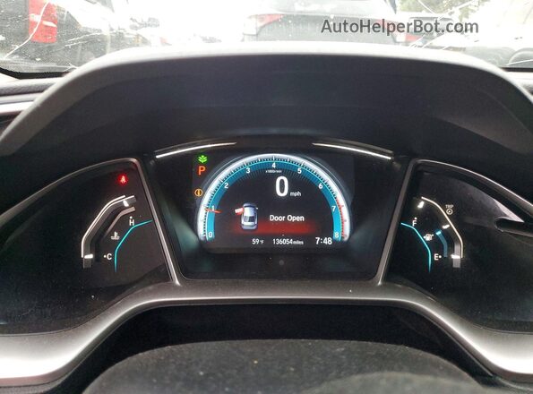 2HGFC2F79GH562598 2016 HONDA CIVIC Blue Вид щитка приладів