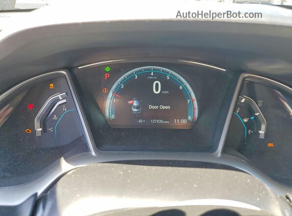 2HGFC2F79GH564383 2016 HONDA CIVIC Black Вид щитка приладів