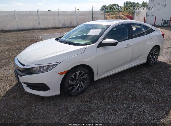2HGFC2F79HH553031 2017 HONDA CIVIC White Առջևի ձախ երեք քառորդ տեսարան