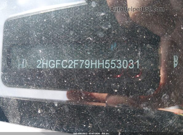 2HGFC2F79HH553031 2017 HONDA CIVIC White Շարժիչի բաժամունքի տեսք