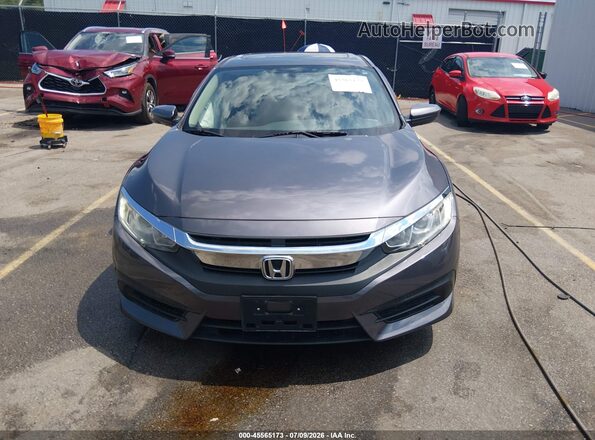 2HGFC2F79JH500674 2018 HONDA CIVIC Gray Instrument cluster view