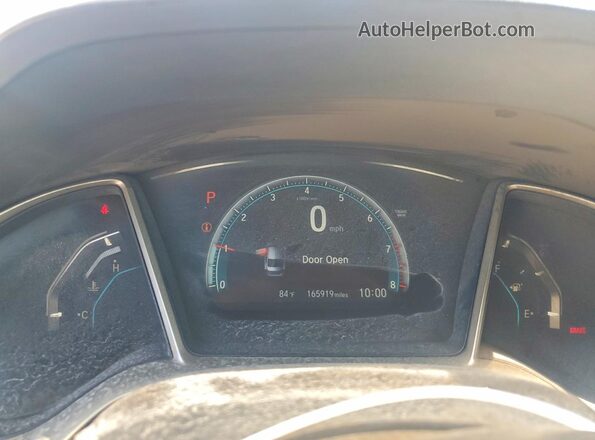 2HGFC2F79JH563631 2018 HONDA CIVIC Gray Instrument cluster view